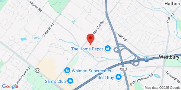 Map of 2701 Blair Mill Rd Ste 4 Willow Grove, PA 19090