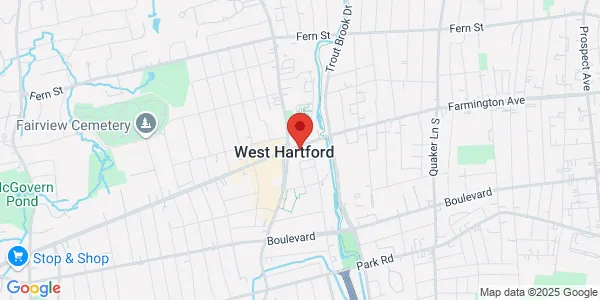 Map of 941 Farmington Ave West Hartford, CT 06107