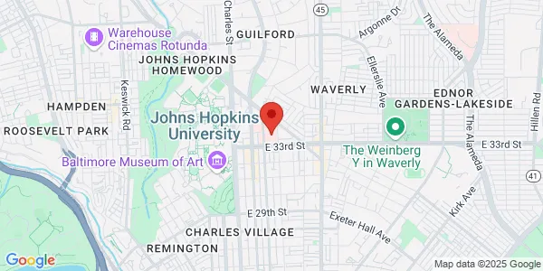 Map of 201 E University Pkwy MedStar Health Baltimore, MD 21239