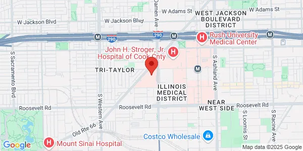 Map of 820 S Damen Ave Chicago, IL 60612