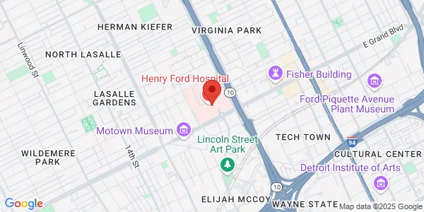 Map of 2799 W Grand Blvd Ste K-3 Henry Ford Hospital Detroit, MI 48202