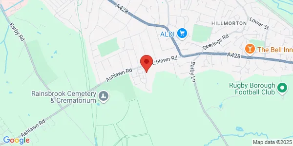 Map of 1 Stratford Lane Rugby CV22 5RA United Kingdom