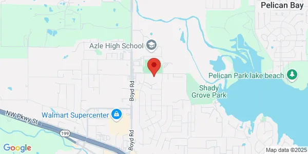 Map of 401 Stribling Dr Azle, TX 76020