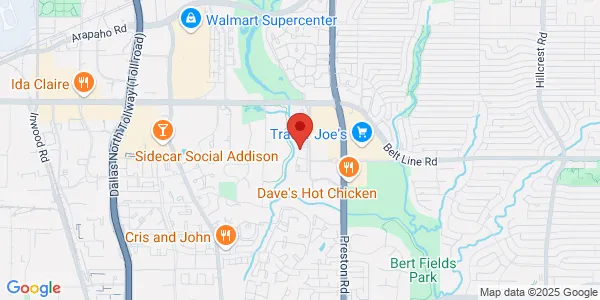 Map of 5850 Belt Line Rd Dallas, TX 75254