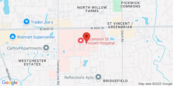 Map of 8402 Harcourt Rd Ste 615 Indianapolis, IN 46260