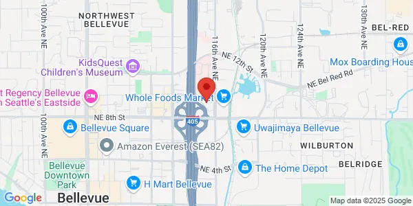 Map of 11511 NE 10th St Bellevue, WA 98004