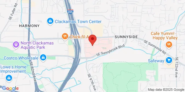 Map of 10180 SE Sunnyside Rd Clackamas, OR 97015