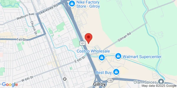 Map of 7520 Arroyo Cir Gilroy, CA 95020
