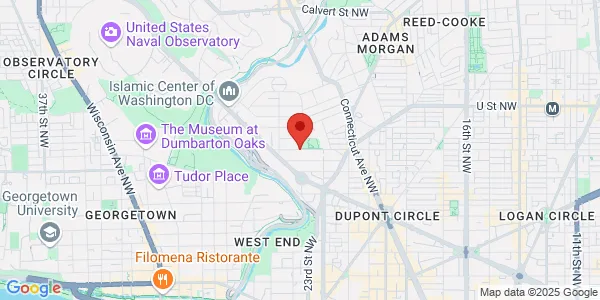 Map of 2306 South St NW Washington, DC 20007