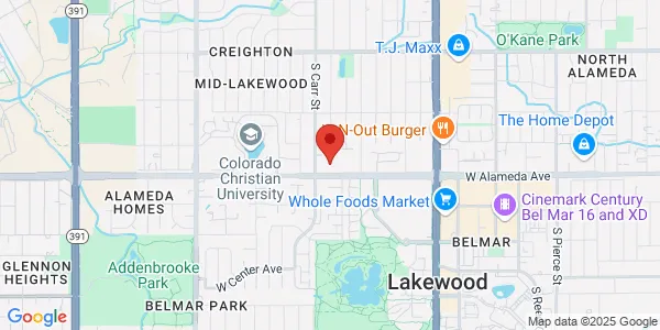 Map of 8383 W Alameda Ave Lakewood, CO 80226