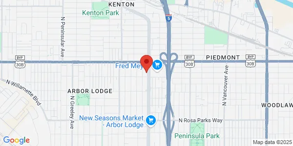 Map of 7201 N Interstate Ave Portland, OR 97217