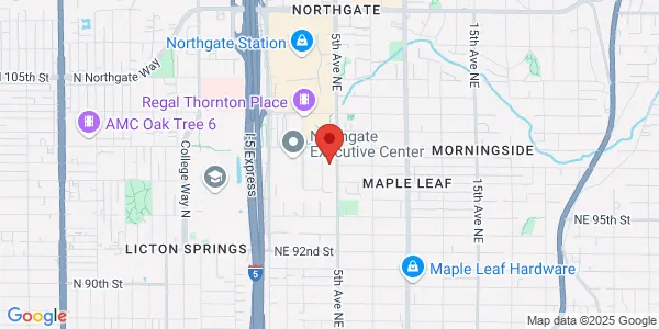 Map of 9800 4th Ave NE Seattle, WA 98115