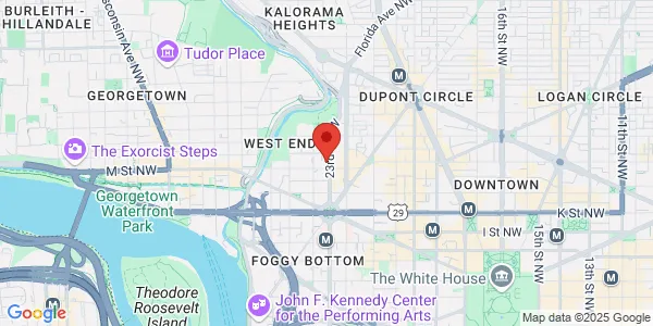 Map of 2301 M St Northwest Washington, DC 20037