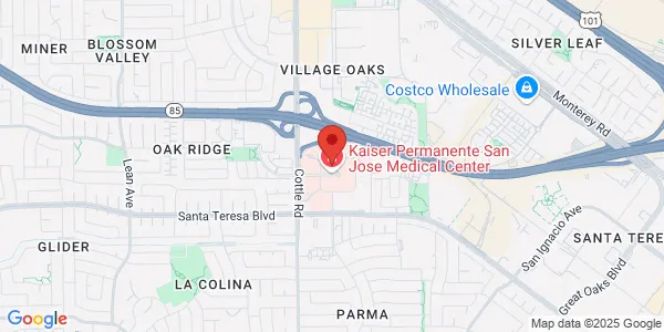 Map of 275 Hospital Pkwy Fl 5 San Jose, CA 95119