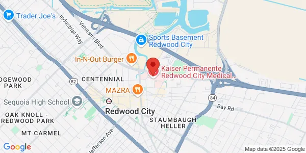Map of 1100 Veterans Blvd Redwood City, CA 94063