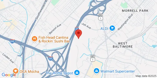 Map of 1701 Twin Springs Rd Halethorpe, MD 21227