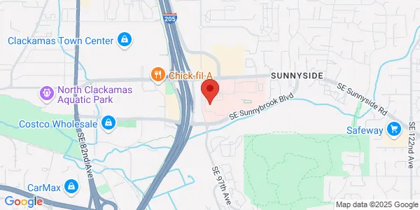 Map of 9900 SE Sunnyside Rd Clackamas, OR 97015