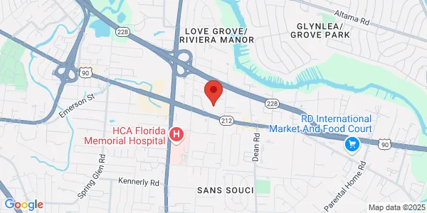 Map of 6269 Beach Blvd Ste 2 Jacksonville, FL 32216