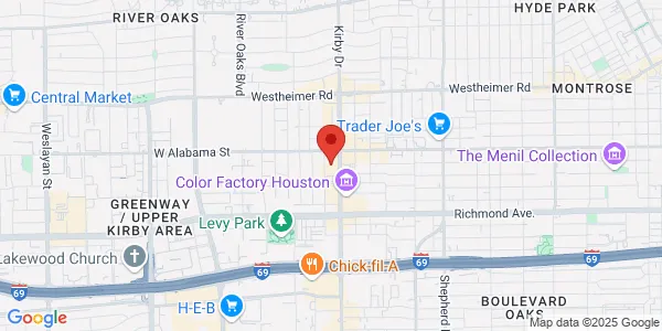 Map of 3102 Kirby Dr Houston, TX 77098