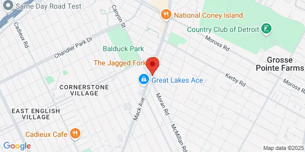 Map of 18430 Mack Ave Grosse Pointe Farms, MI 48236