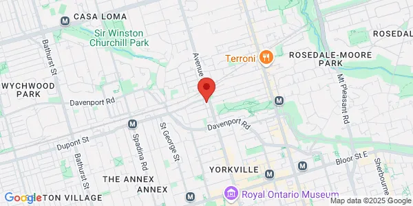 Map of 236 Avenue Road Toronto, ON M5R 2J4 Canada