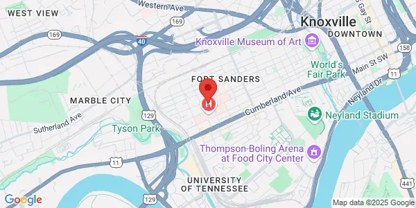 Map of 501 20th St Ste 505 Knoxville, TN 37916