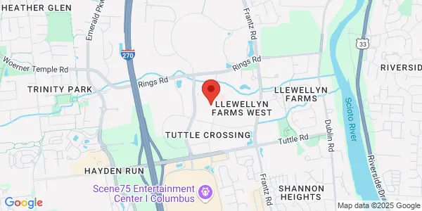 Map of 5100 Bradenton Ave Ste a Dublin, OH 43017