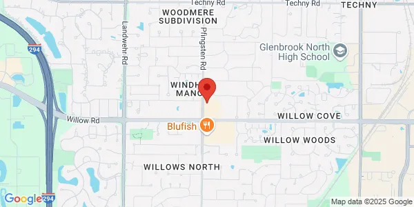 Map of 2871 Pfingsten Rd Glenview, IL 60026