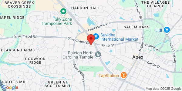 Map of 511 W Williams St Apex, NC 27502