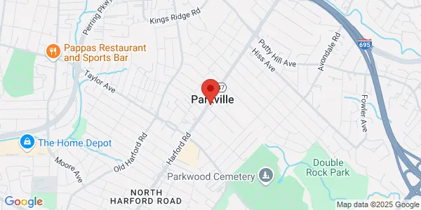 Map of 8109 Harford Rd Parkville, MD 21234