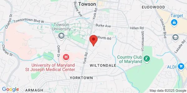 Map of 7801 York Rd Ste 101A Towson, MD 21204