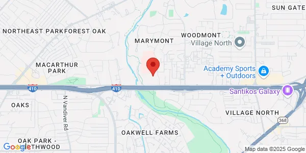Map of 8601 Village Dr Ste 202 San Antonio, TX 78217