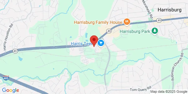 Map of 12170 University City Blvd Harrisburg, NC 28075