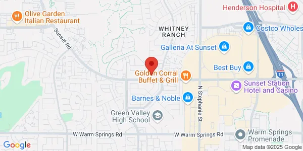 Map of 601 Whitney Ranch Dr Ste C14 Henderson, NV 89014