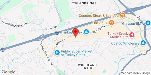 Map of 11440 Parkside Dr Ste 302 Knoxville, TN 37934