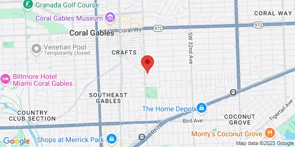 Map of 2601 SW 37th Ave Ste 501-502 Miami, FL 33133