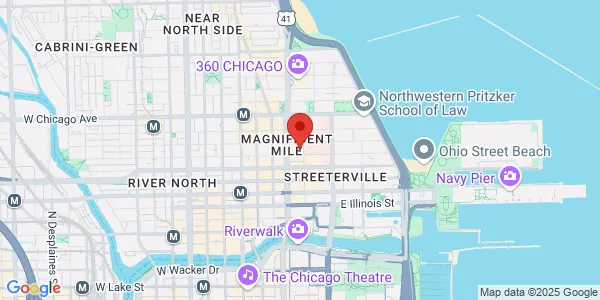 Map of 676 N Saint Clair St Chicago, IL 60611