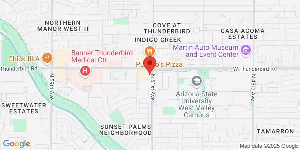 Map of 13708 N 51st Ave - Glendale, AZ 85304