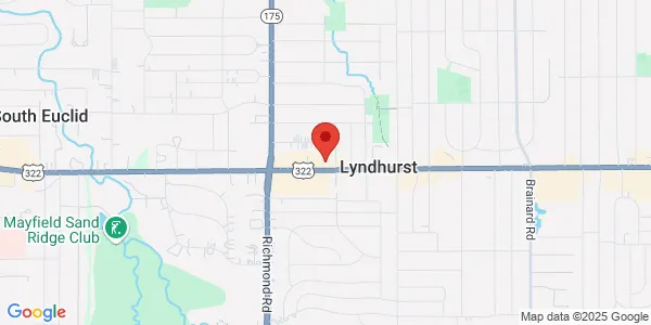 Map of 5183 Mayfield Rd Cleveland, OH 44124