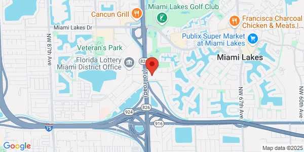 Map of 14575 NW 77th Ave Ste 100-200 Miami Lakes, FL 33014