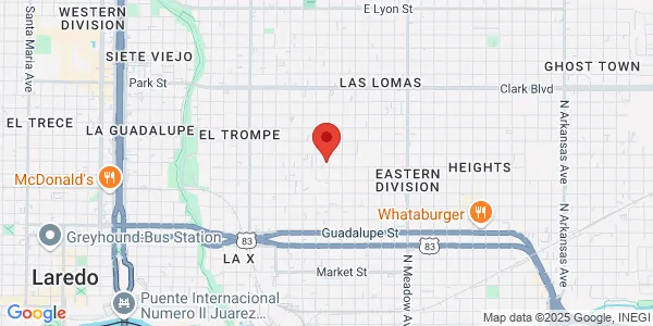 Map of 1700 Hendricks Ave Fl 1 Laredo, TX 78040