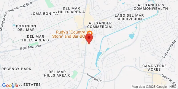 Map of 7215 McPherson Rd Laredo, TX 78041