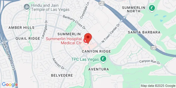 Map of 655 N Town Center Dr Las Vegas, NV 89144
