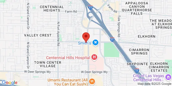 Map of 7175 N Durango Dr Ste 220 Las Vegas, NV 89149