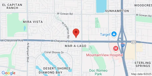 Map of 7660 W Cheyenne Ave Ste 112 Las Vegas, NV 89129