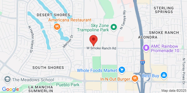 Map of 7500 Smoke Ranch Rd Ste 100 Las Vegas, NV 89128