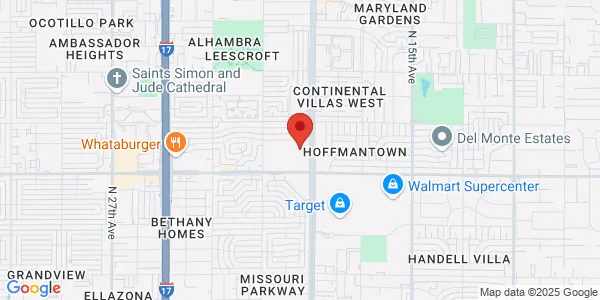 Map of 6036 N 19th Ave Ste 204 Phoenix, AZ 85015