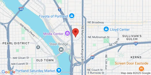 Map of 1225 NE 2nd Ave Portland, OR 97232