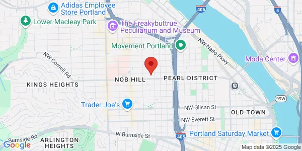 Map of 1919 NW Lovejoy St Portland, OR 97209