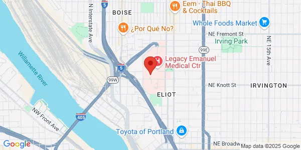 Map of 501 N Graham St Ste 1203 Portland, OR 97227